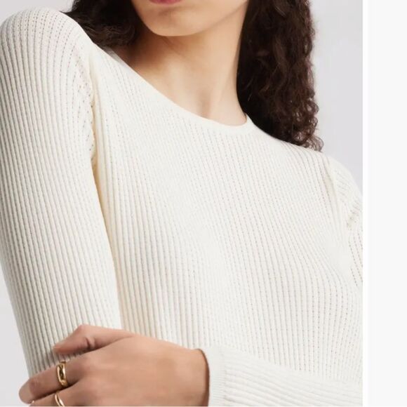 NWT Nordstrom Long Sleeve Midi Sweater Dress - Picture 3 of 6